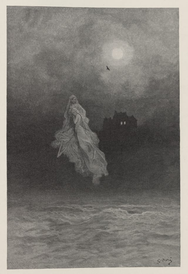 Edgar Allan Poe's "The Raven" illustrated by Gustave Doré