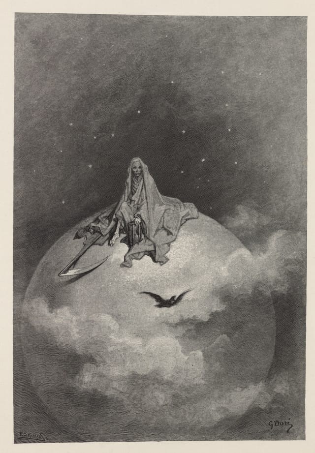 Edgar Allan Poe's "The Raven" illustrated by Gustave Doré