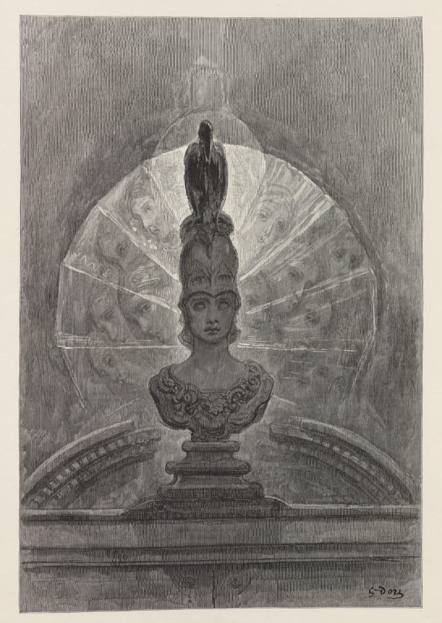 Edgar Allan Poe's "The Raven" illustrated by Gustave Doré