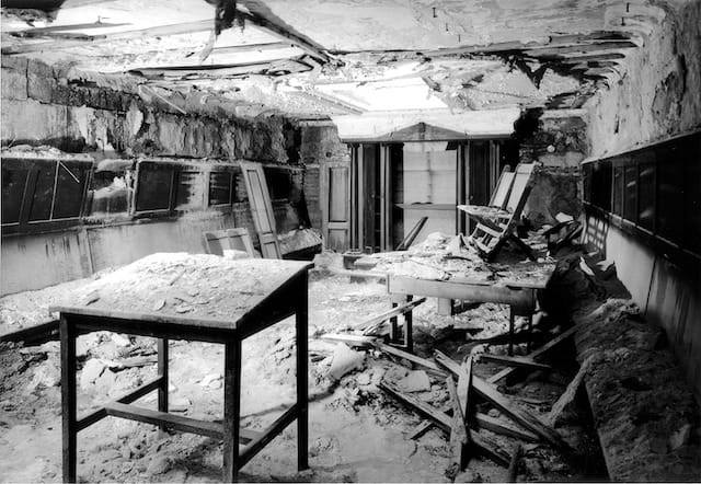 The synagogue in the late 1990s (courtesy Eastern State Penitentiary)