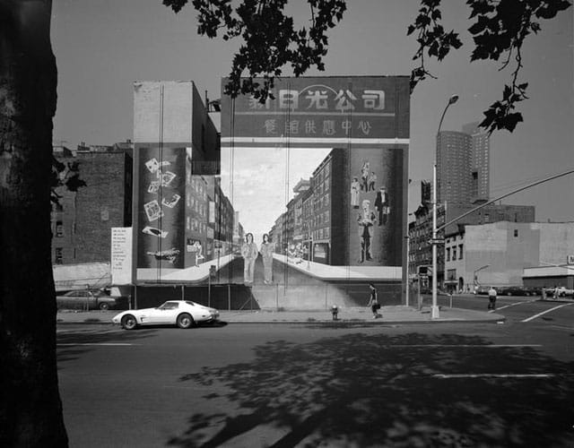 Edmund V. Gillon ["Chinatown Today" mural by Alan Okada on Pike Street.] (c. 1978), polyester negative, 4 x 5 in