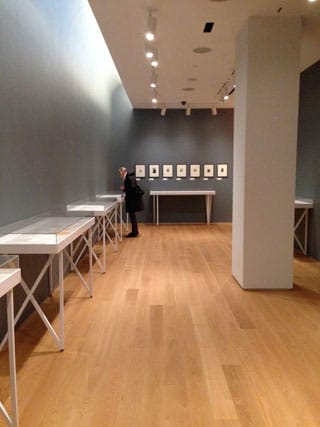 Installation view, "Dickinson/Walser: Pencil Sketches" at the Drawing Center (click to enlarge)