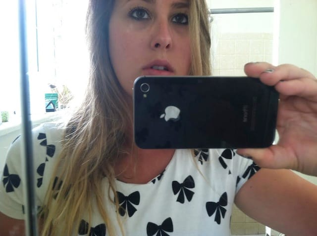 Jenny Sharaf's bathroom selfie