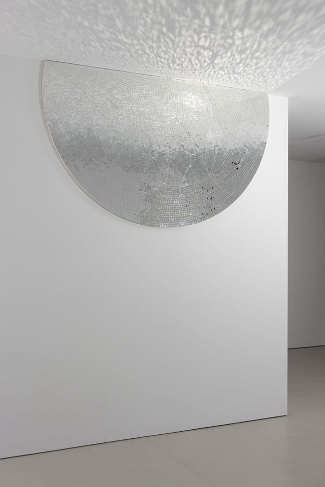 Jim Hodges, "Movements (Stage IV)" (2009), mirror on canvas, 96 x 57 in (photo by Ronald Amstutz, © Jim Hodges) (all images courtesy Dallas Museum of Art)