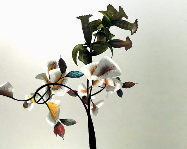 Algorithm-based flower by Daniel Brown (all images courtesy the artist)