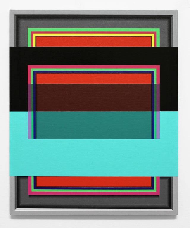 Ruben Nusz, "The Language of the Listening Eye" (2013), acrylic on canvas, 22” x 18” (courtesy Weinstein Gallery)