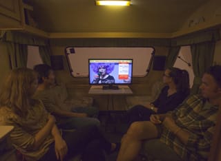 Phil Collins “This Unfortunate Thing Between Us” Installation view at Tanya Bonakdar Gallery. (photo via Tonya Bonakdar Gallery)