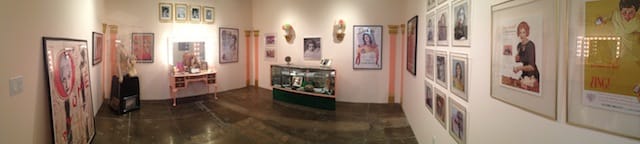 Panorama of Lenae Day's "Prescott Pictures" exhibition at Mark Moore Gallery. Photograph by the author for Hyperallergic.