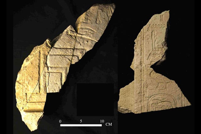 Slab fragments found in the tomb of Sobekhotep I (via thehistoryblog.com)