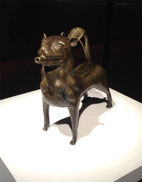 Aquamanile (Hand-Washing Vessel). Late 12th Century. Via.