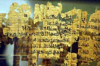 The Turin King List, an Ancient Egyptian papyrus dating from the reign of Rameses II, includes Sobekhotep I (via crystalinks.com)