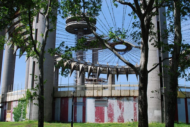 The New York State Pavilion (photograph by Thomas Angermann, via Flickr)
