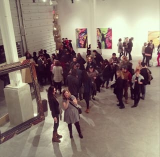 A view of the WOW art exhibition (courtesy Rebecca Uchill's Instagram feed)