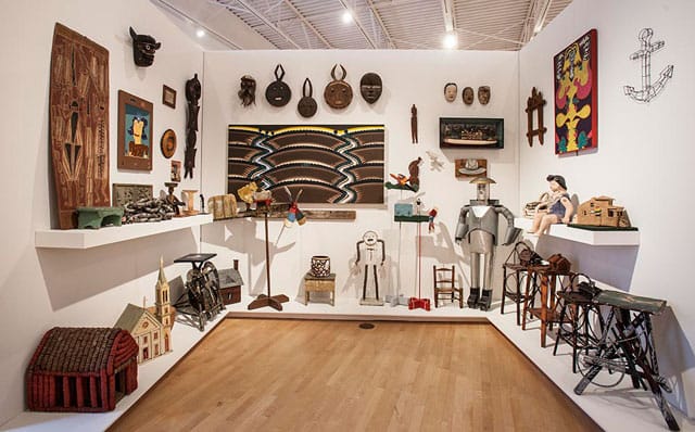 Installation view, “Ray Yoshida’s Museum of Extraordinary Values” at the John Michael Kohler Arts Center, 2013 (John Michael Kohler Arts Center Collection)