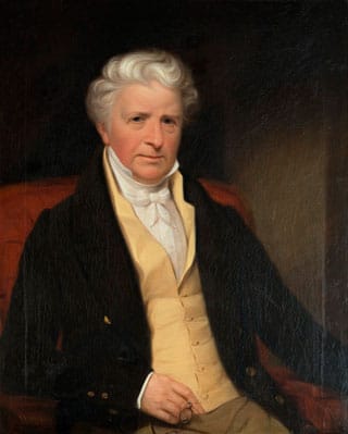 Ezra Ames, “Samuel Latham Mitchell” (1826), Collection Zimmerli Art Museum at Rutgers (photo by Peter Jacobs) (click to enlarge)