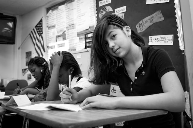 Students working on poems in Miami, FL. All images courtesy the Poet Warriors Project.