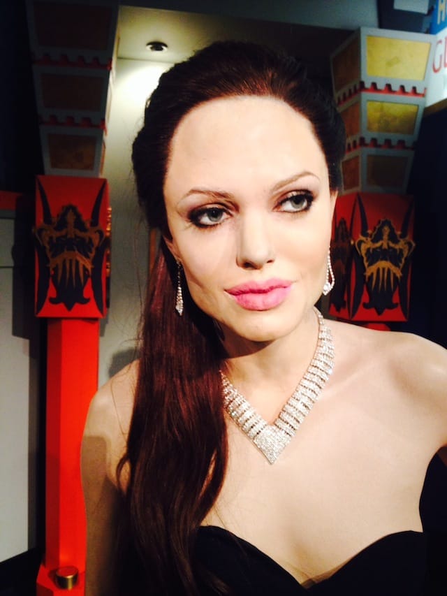 Angelina Jolie in wax