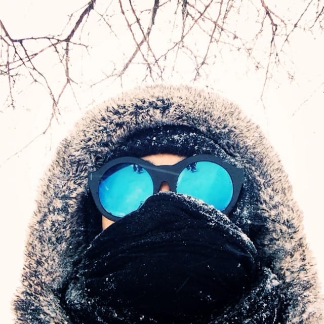 April Lynn, "Snow Selfie" (2014)