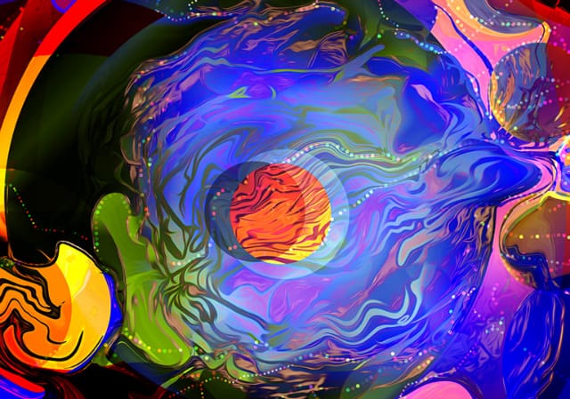 Detail of the cover of issue 1 of "The Arcade Review," illustrated by Phil James