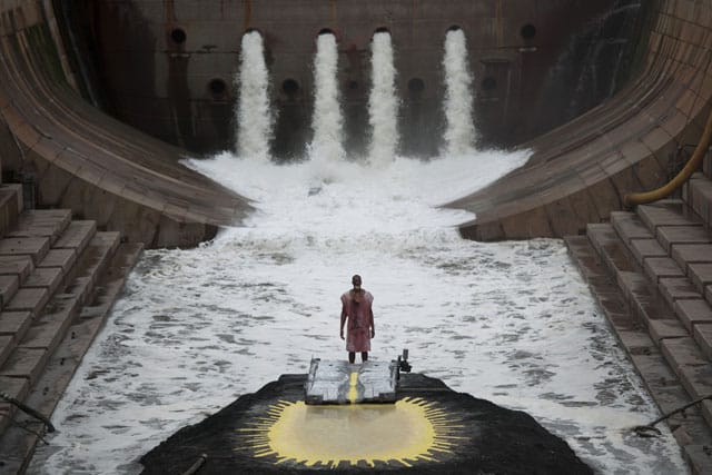 Matthew Barney and Jonathan Bepler, "River of Fundament: BA" (2014), production still (photo: Hugo Glendinning) (© Matthew Barney)