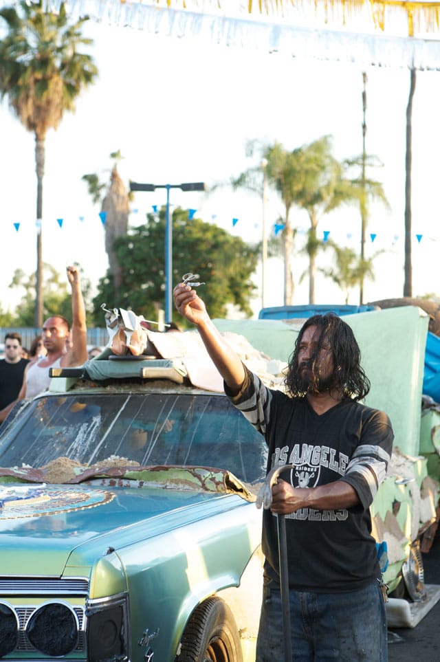 Matthew Barney and Jonathan Bepler, "River of Fundament: REN" (2014), production still (photo by Ivano Grasso) (© Matthew Barney) (click to enlarge)