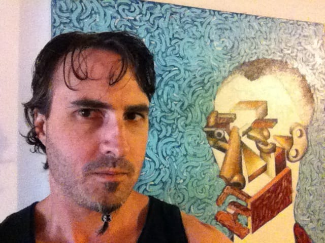 Chad Swanson's selfie within a selfie 