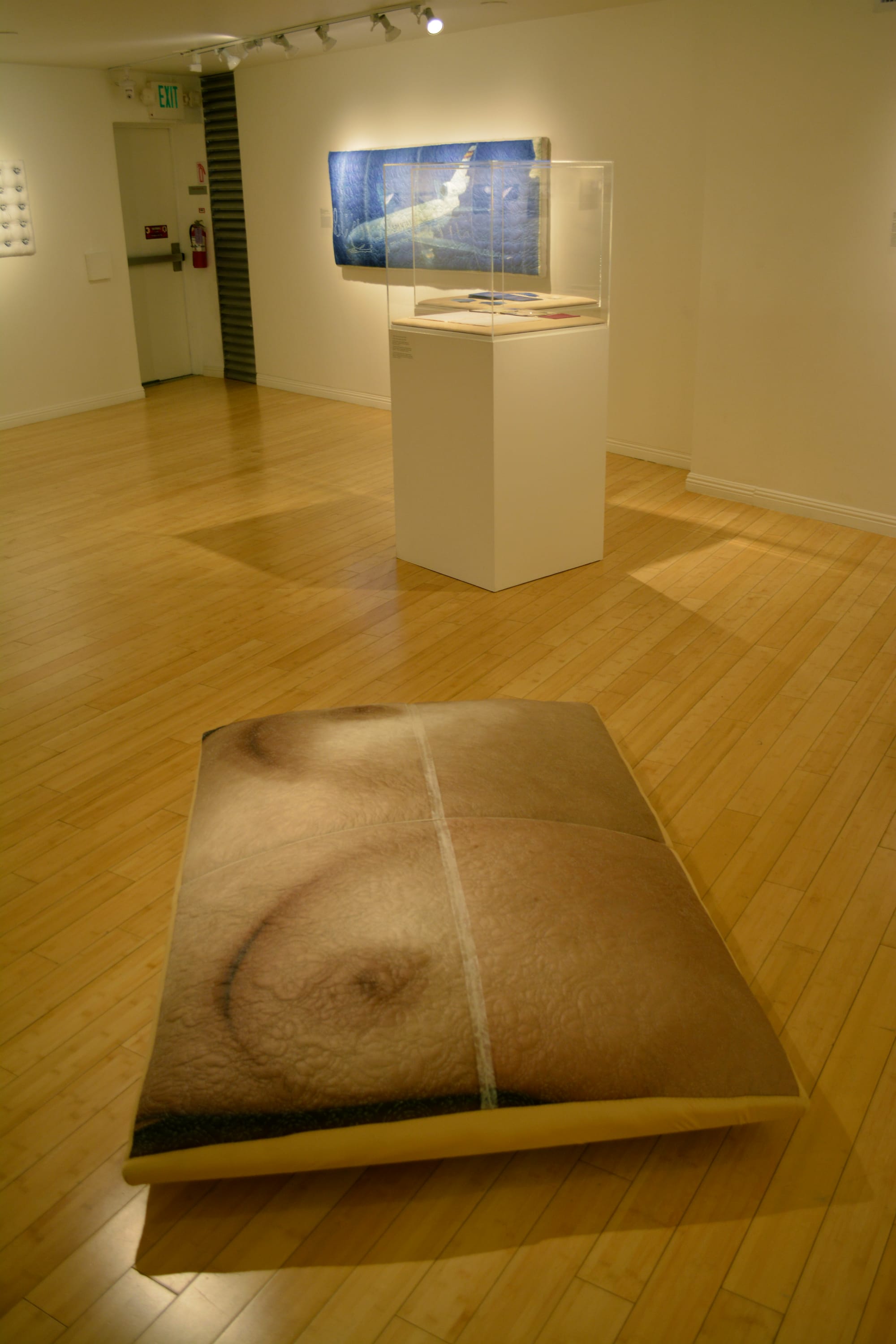 Installation view, "Displacements: The Craft Practices of Golnar Adili and Samira Yamin" at the Craft & Folk Art Museum