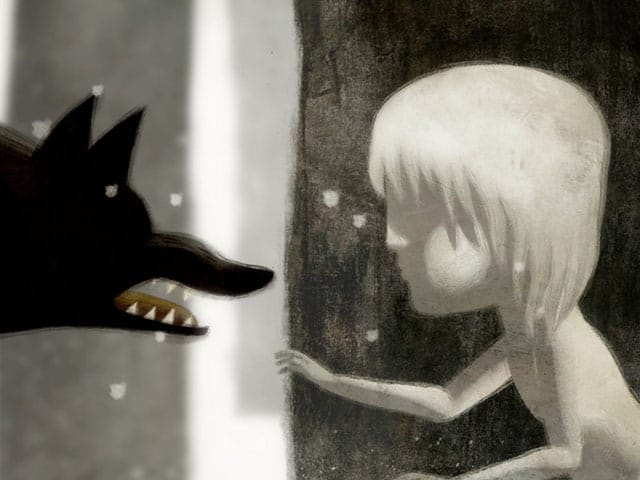 Still from Daniel Sousa and Dan Golden's Oscar-nominated short "Feral" (via oscar.go.com)