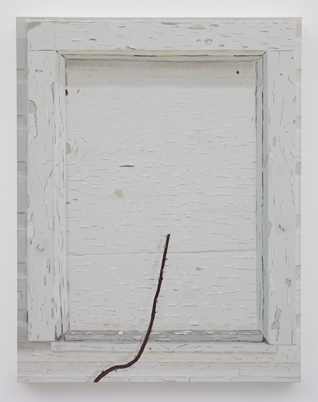 Halvorson, _Woodshed (Vine)_ (2013, 36_ x 28_, oil on linen)