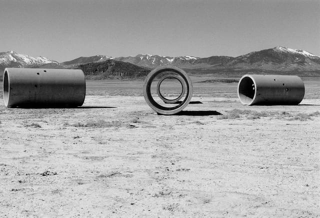 Nancy Holt's "Sun Tunnels" in Utah (photograph by Retis, via Flickr)