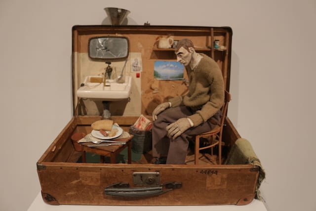 Paweł Althamer, "Self Portrait in a Suitcase" (1996)