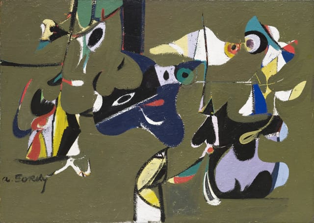 Arshile Gorky. Garden in Sochi. 1941. Oil on canvas, 44 1/4 x 62 1/4" (112.4 x 158.1 cm). © 2014 Estate of Arshile Gorky / Artists Rights Society (ARS), New York