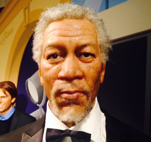 Morgan Freeman in wax