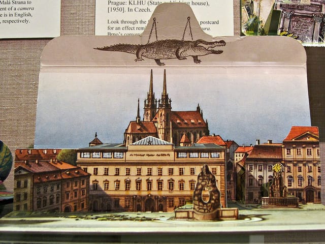 Souvenir from Brno, complete with the "dragon" (1950)