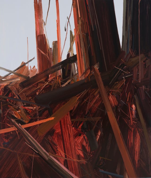 Splintered Tree, 2013, Oil on Canvas, 78x66"