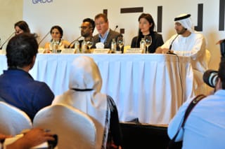 The Art Dubai press conference on Tuesday, March 18, 2014