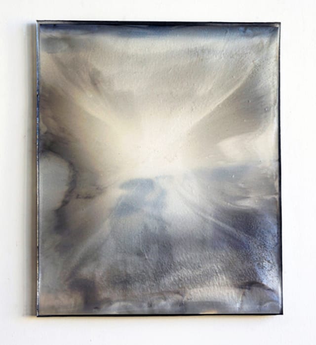14.125 by 11.625 (#15)  cast flexible urethane resin, mylar and mixed media  2013