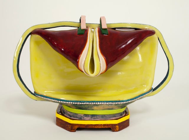 Butterly, Scout, 2013, clay, glaze, 3 7_8 x 5 ¾ x 3 7_8 inches
