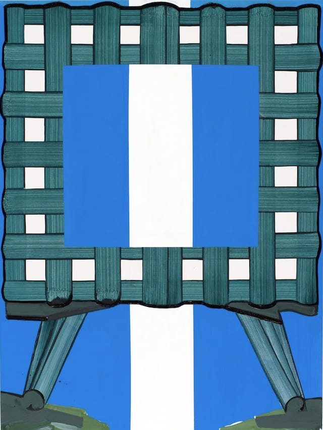 Gary Stephan, Small Mental Furniture (White and Blue)