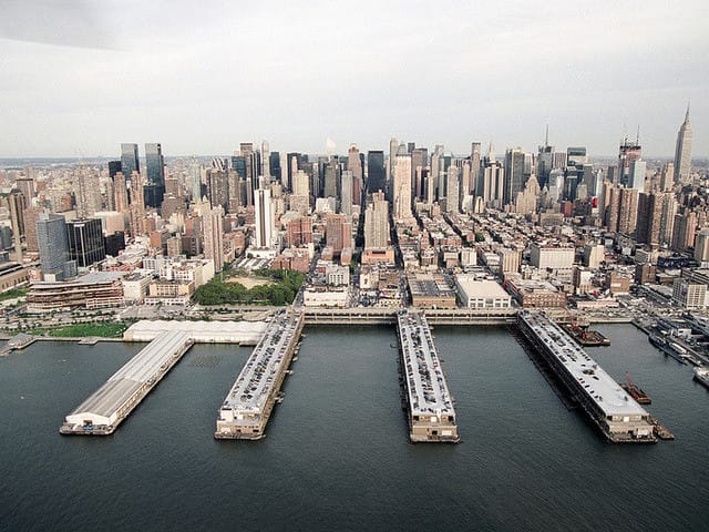 The Westside Piers where the Armory Show will take place in Manhattan. (via Armory Show)