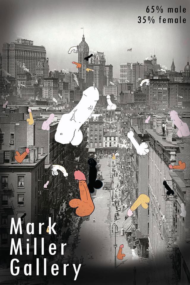 Evan Senn's poster for Mark Miller Gallery (click to enlarge)