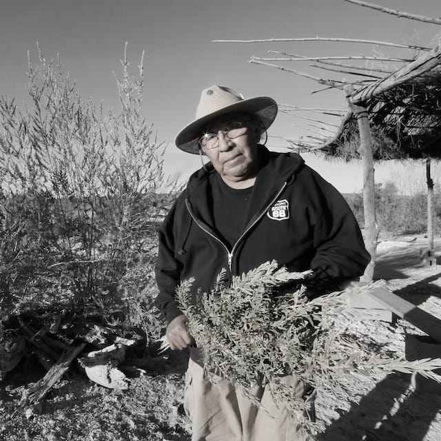 Preston, an elder from the Ocotillo Tribe