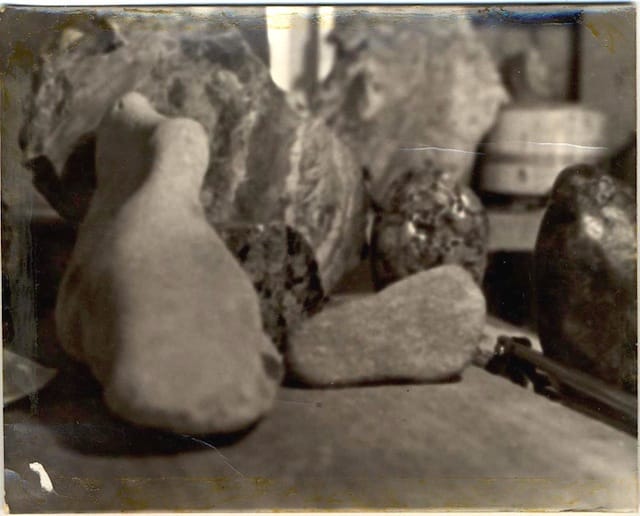 One of Richard Sharpe Shaver's "rock book" photographs showing "mer feet" (all images courtesy Christine Burgin Gallery)