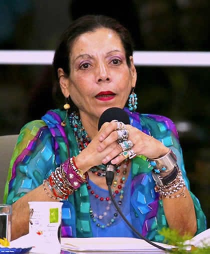 First Lady Rosario Murillo (Photo courtesy Nicaraguan government).