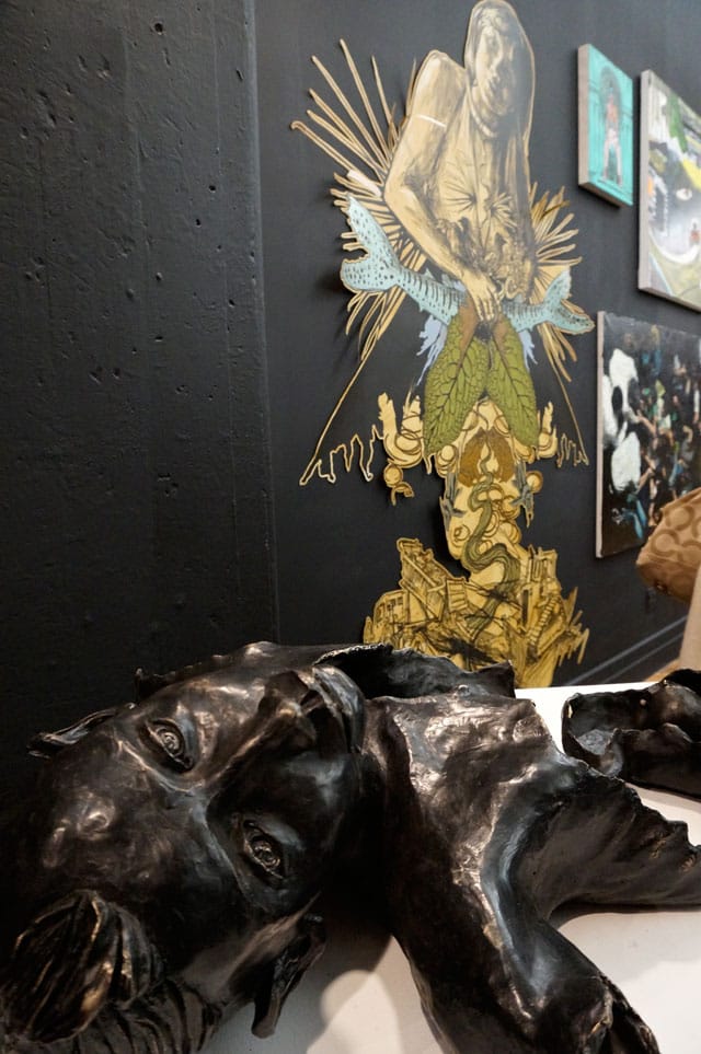 TK and work by Swoon