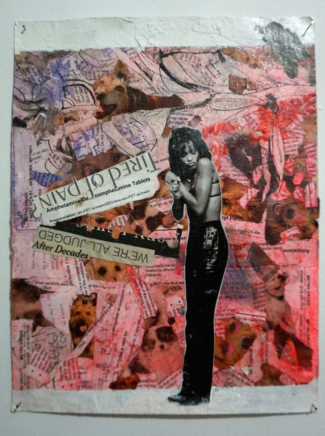 A collage featuring Whitney Houston (artist unknown) (click to enlarge)