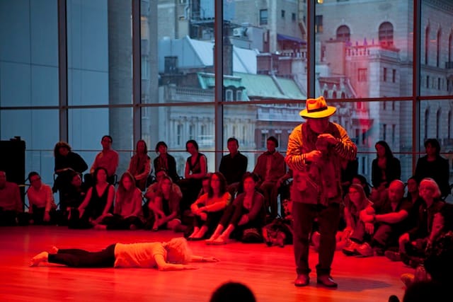 Simone Forti and Charlemagne Palestine, "illlummminnnatttionnnsssss!!!!!!!" (2014) (click to enlarge)