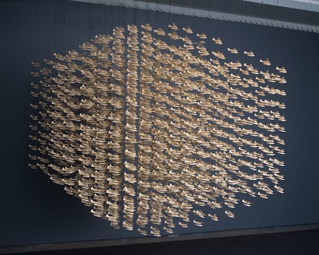 Credit: Ottawa Art Gallery, reproduced with permission of Frank Shebageget. Photo by David Barbour Frank Shebageget (Anishnabe), b. 1972 Beavers, 2003 Basswood and metal Collection of the Ottawa Art Gallery: Purchased with the support of the Canada Council for the Arts Acquisition Assistance Program, Glen Bloom and OAG’s Acquisition Endowment Fund, 2005