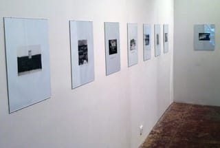 A view of photographs by Bill Owens at (photography by the author for hyperallergic) (click to enlarge)