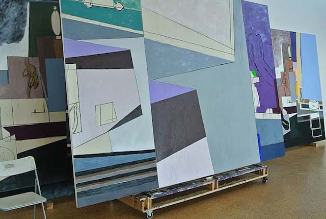 Bruce McLean, Some Cardboard Caro Cards with Henry plus Henry Barry Henry Barry and Constantin (2010)